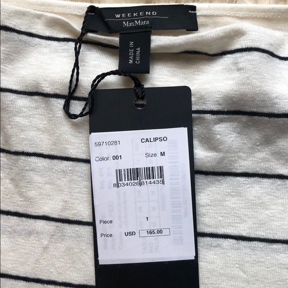 SOLD! Weekend Max Mara NWT Calipso linen top 🤩 - Picture 5 of 6